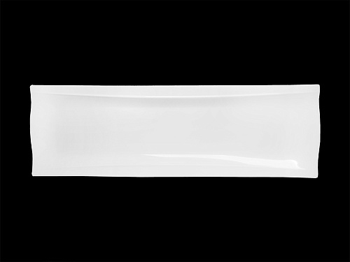 Блюдо прямоугольное узкое 390х130 мм Royal White /6/18/