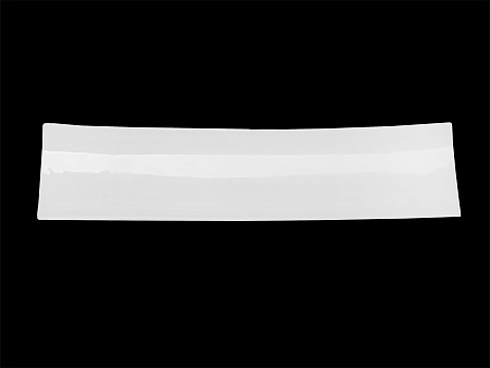 Блюдо прямоугольное узкое 330х90 мм Royal White /6/36/